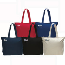 Canvas Zippered Tote